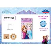 Serviette de Plage Frozen Reine des Neige 70 x140 Cm 100% Microfibres
